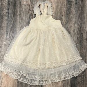 Elegant Cream Kids Dress